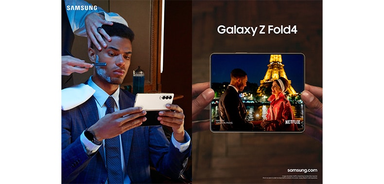 Galaxy Z Fold4_Lifestyle KV_Immersive screen_2P_RGB